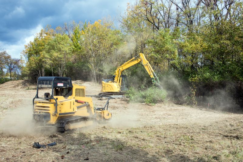 Heavy Machinery Clearing Land